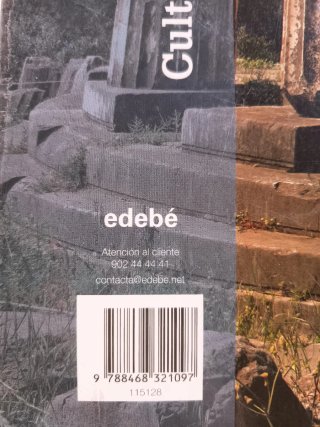 Libro de texto Cultura Clásica  3° ESO - Edebé