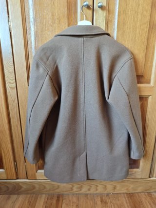 Chaqueta paño Zara niño marrón