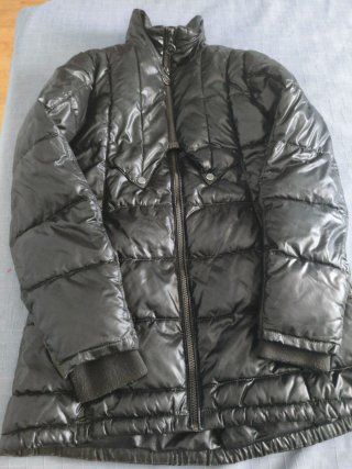 Chaquetón acolchado negro 1,52 cm