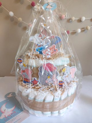 Tarta de pañales Dumbo