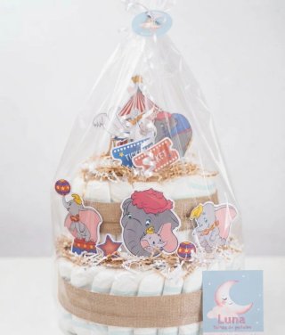 Tarta de pañales Dumbo