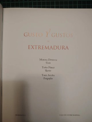 Libro Gusto y Gustos Toño Pérez