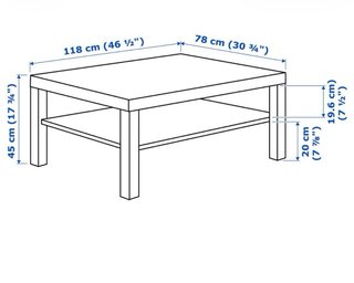 Mesa auxiliar Lack ikea