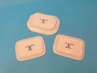 piatti vassoi in ceramica miniature - 3 PEZZI