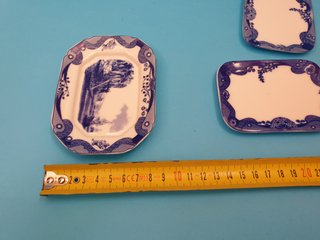 piatti vassoi in ceramica miniature - 3 PEZZI