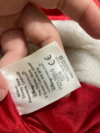 Peluche Topolino Borsa Pigiama Rosso