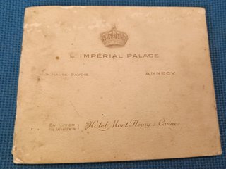 Pubblicità d'Epoca Imperial Palace Annecy anni 20