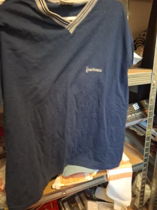 Jersey azul Buttoned