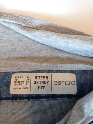 Pantalón vaquero premamá pitillo