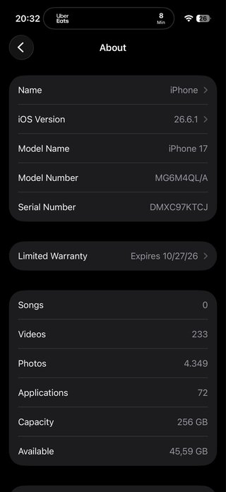 iPhone 17 Lavanda 256GB