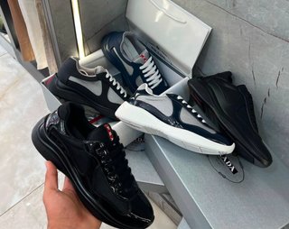 Zapatillas Prada America's Cup Negras/Azules