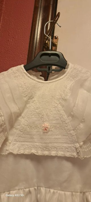 Vestido de organza blanco