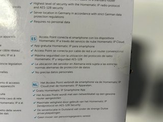 Punto de Acceso Homematic IP HMIP-HAP