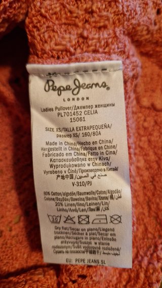Jersey Coral Pepe Jeans Talla M