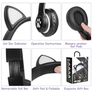 Auriculares Bluetooth Orejas Gato