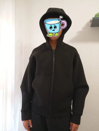 Chaqueta Pull&Bear Negra Cremallera