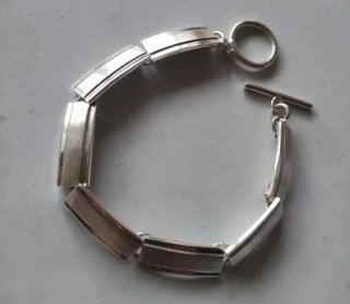 Pulseras de plata de ley