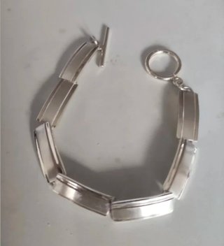 Pulseras de plata de ley