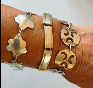 Pulseras de plata de ley