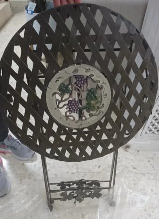 Mesa plegable forja y 2 sillas Córdoba