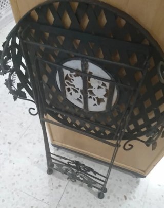 Mesa plegable forja y 2 sillas Córdoba