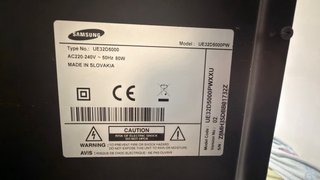 Televisión Samsung 32” Negra