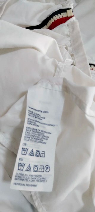Cortavientos Tommy Hilfiger Mujer Blanco Talla M