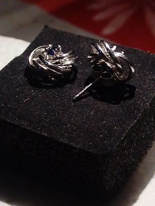 Pendientes Plata y Zafiro