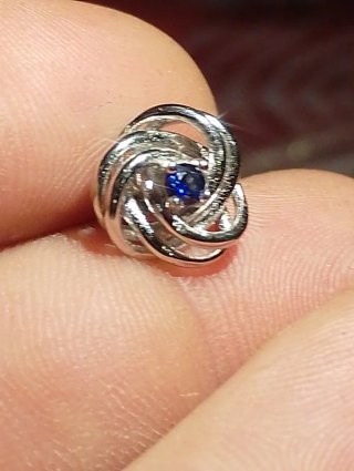 Pendientes Plata y Zafiro
