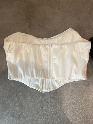 Corset negro y blanco talla única