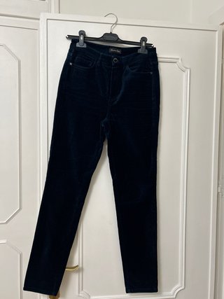 Pantalón Massimo Dutti terciopelo azul