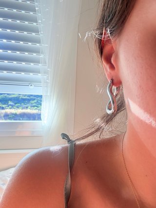 Pendientes plateados