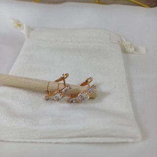 Pendientes Chapado Oro 18k y Cristales