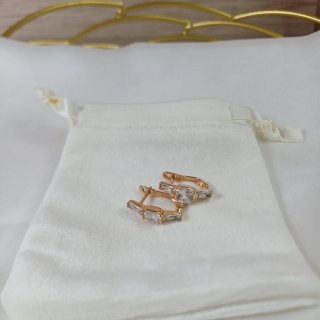 Pendientes Chapado Oro 18k y Cristales