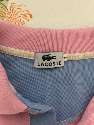 Polo Lacoste Rosa Talla M-L Sin Estrenar