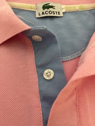 Polo Lacoste Rosa Talla M-L Sin Estrenar