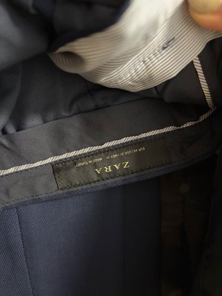 Traje Zara Azul Talla M - Un solo uso