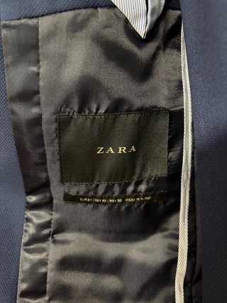 Traje Zara Azul Talla M - Un solo uso