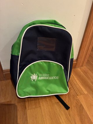 Mochila Colegio Luis Amigó Verde y Azul