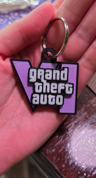 Llavero GTA VI Impresión 3D