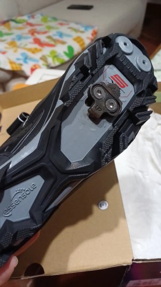 Zapatillas spinning Rockrider XC Negro/Gris