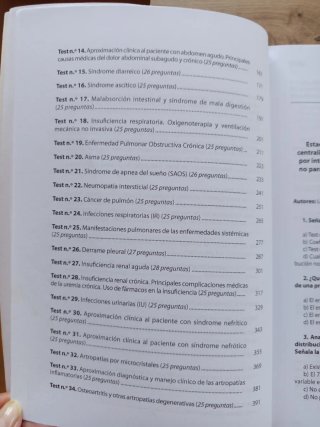 Medicina Interna. Test comentados de materias e...