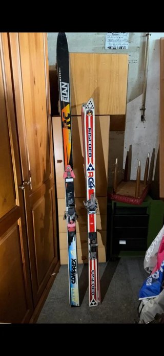 Esquís vintage Elan, Dynastar, Rossignol