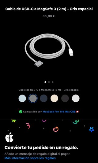 Cable Carga MacBook Apple Original