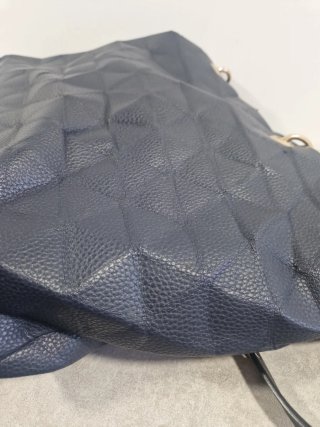 Bolso azul de piel sintética