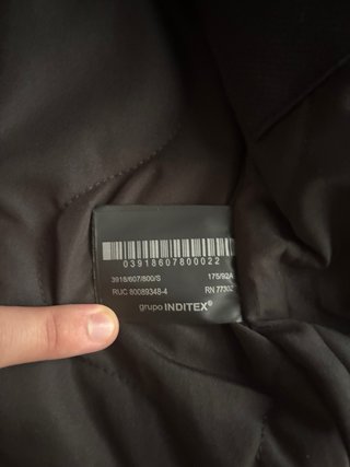 Chaqueta Zara Negra Hombre