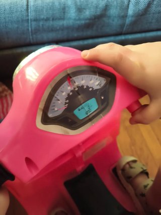 Moto infantil a batería rosa