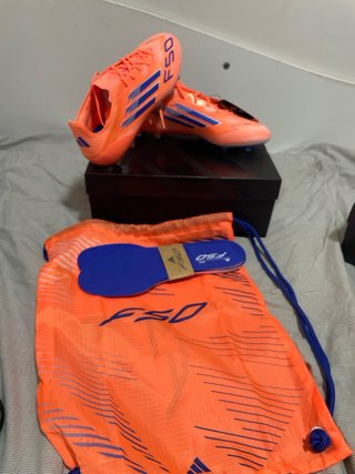 Zapatillas Fútbol Adidas F50 Naranja/Azul