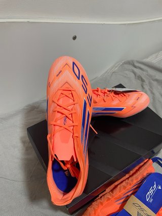 Zapatillas Fútbol Adidas F50 Naranja/Azul