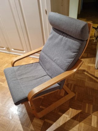 Hamaca Ikea Madera Funda Gris